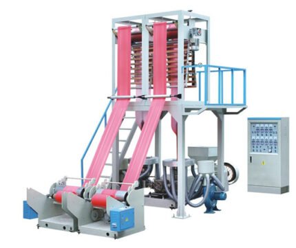 Máquina extrusora de película con dos cabezal