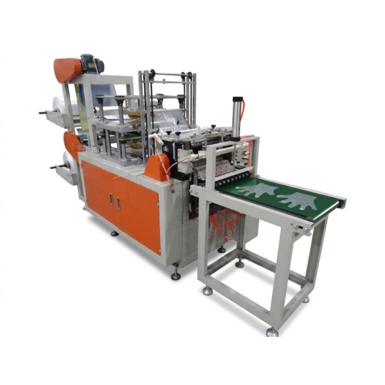 Máquina para hacer guantes de plástico desechable