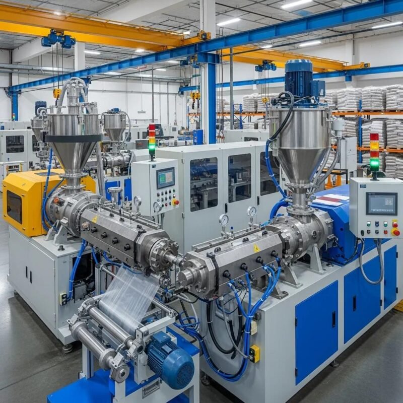 Comparison of monolayer and multilayer extruders in a modern production facility